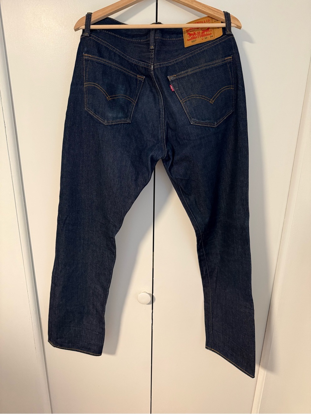 Levi's Men's Straight Jeans in Dark Indigo - Picture 3 of 7